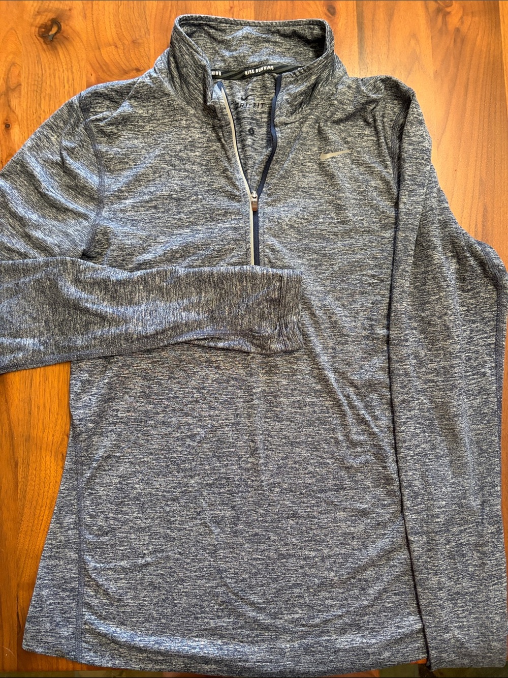 Nike Women’s Navy Blue/Gray Quarter-Zip Performance Pullover